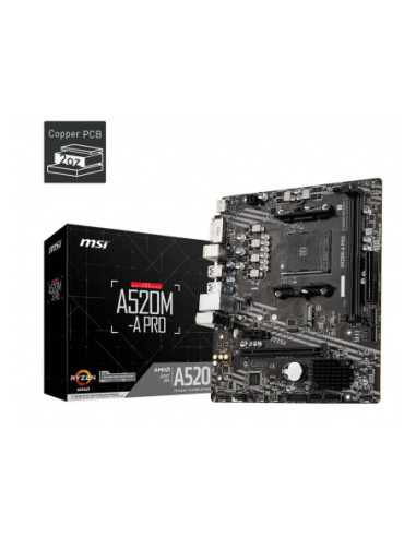 Placa base msi am4 a520m - a pro