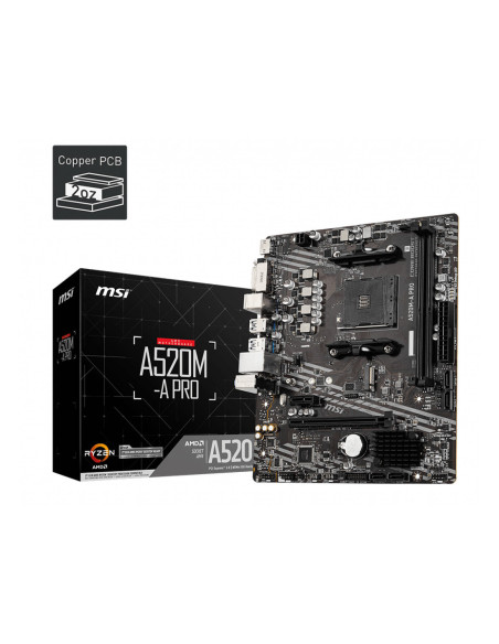Placa base msi am4 a520m - a pro