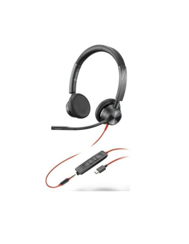 Auriculares poly estéreo blackwire 3325 con