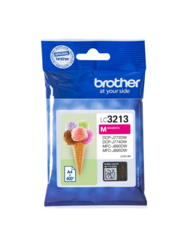 Cartucho tinta brother lc3213m magena 400