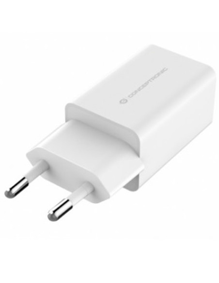 Cargador conceptronic 2xusb 5v 12w blanco