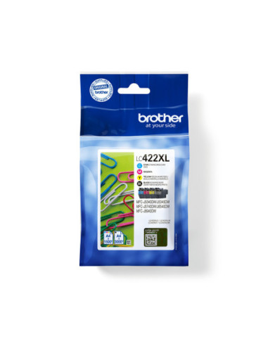 Pack cartuchos tinta brother lc422xlval negro