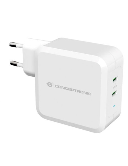 Cargador conceptronic pd 2 puertos usb - c