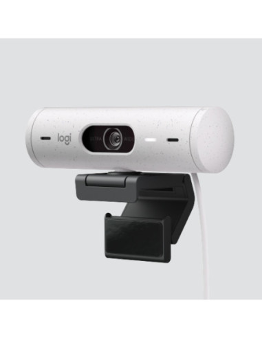 Webcam logitech brio 500 blanco crudo