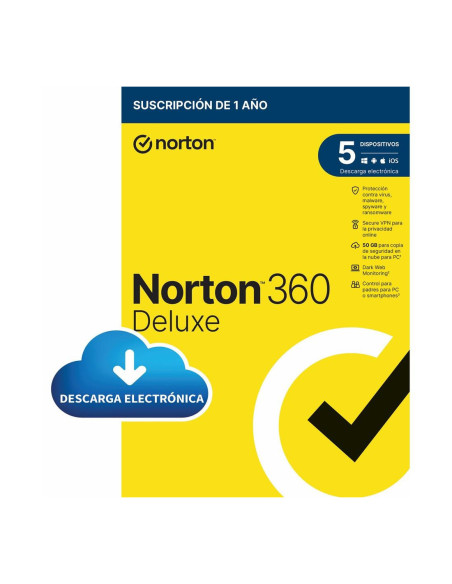 Antivirus norton 360 deluxe 50gb español