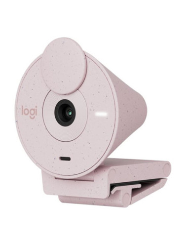 Webcam logitech brio 300 rosado full