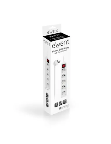 Regleta ewent 5 tomas shucko 16a