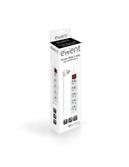 Regleta ewent 5 tomas shucko 16a