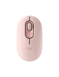 Raton inalambrico logitech pop mouse rosa