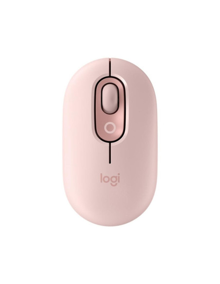 Raton inalambrico logitech pop mouse rosa