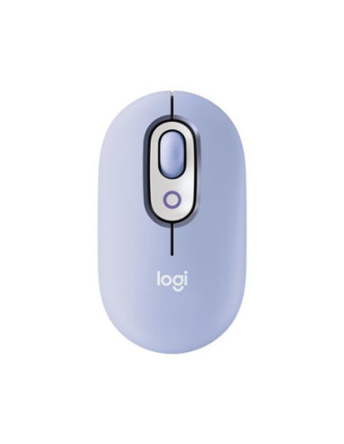 Raton inalambrico logitech pop mouse lila