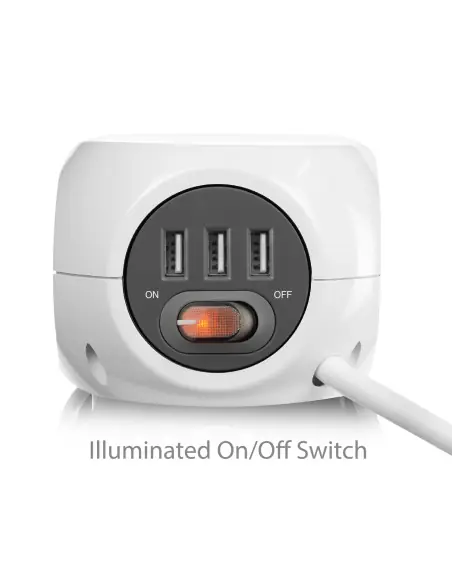 Regleta cubica ewent ew3939 3 tomas