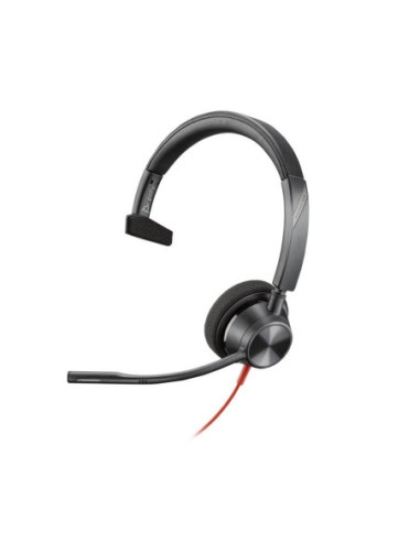 Auriculares poly monoaurales blackwire 3310 con