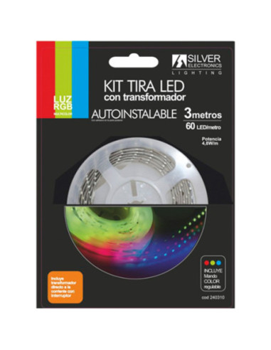 Kit tira led silver electronics 540