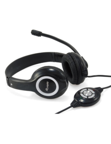 Auricular equip usb + microfono flexible