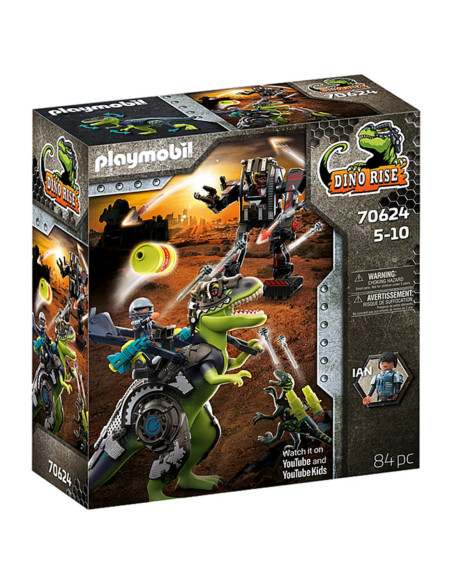 Playmobil t - rex: batalla los gigantes