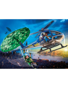 Playmobil ciudad helicoptero policia persecucion en