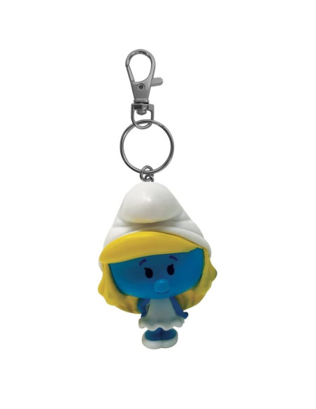 Llavero plastoy los pitufos pitufina chibi