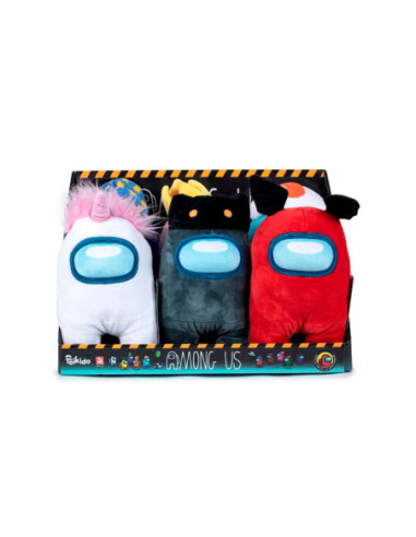 Surtido peluches 6 unidades among us