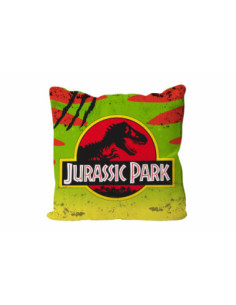 Cojin cuadrado logo coche jurassic park