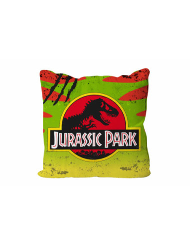 Cojin cuadrado logo coche jurassic park