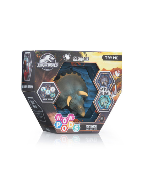 Figura wow! pod jurassic world triceratops