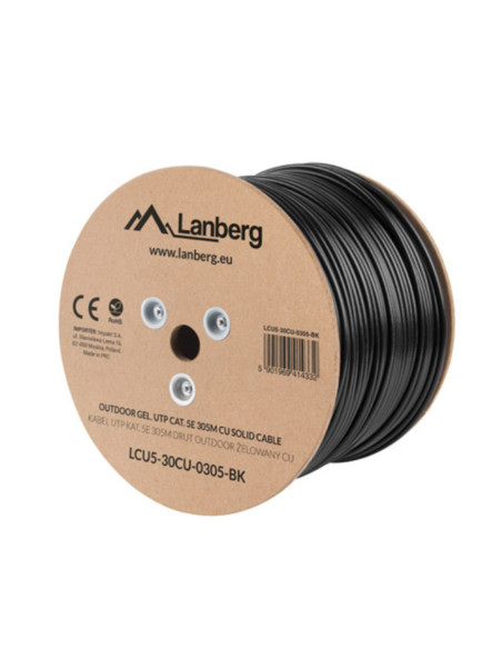 Bobina cat.5e lanberg utp rj45 solido