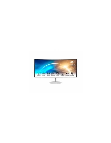 Monitor 34 pulgadas msi pro mp341cqw blanco