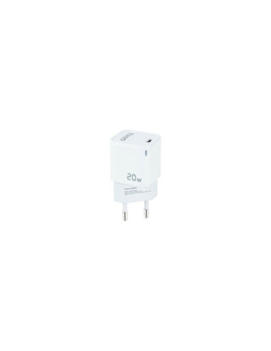Cargador pared tooq usb - c blanco 20w