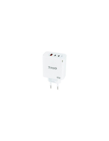 Cargador pared tooq triple 2xusb - c +