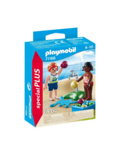 Playmobil niños con globos agua