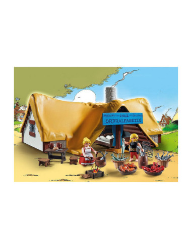 Playmobil asterix: la cabaña ordenalfabetix