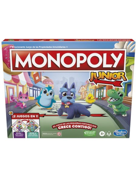 Juego mesa hasbro monopoly junior español