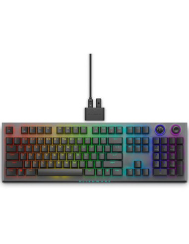 Teclado dell alienware tri - mode wireless gaming