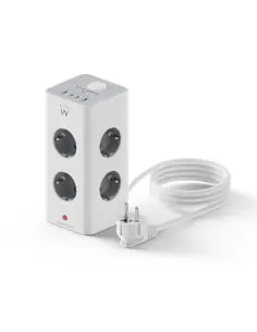 Regleta sobremesa ewent ew3864 8x schuko