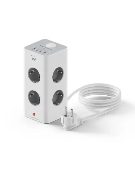 Regleta sobremesa ewent ew3864 8x schuko