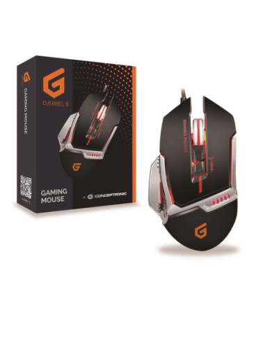 Mouse raton gaming conceptronic djebbel02b optico