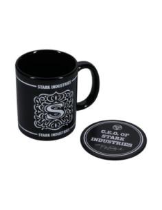 Taza + posavaso paladone stark industries