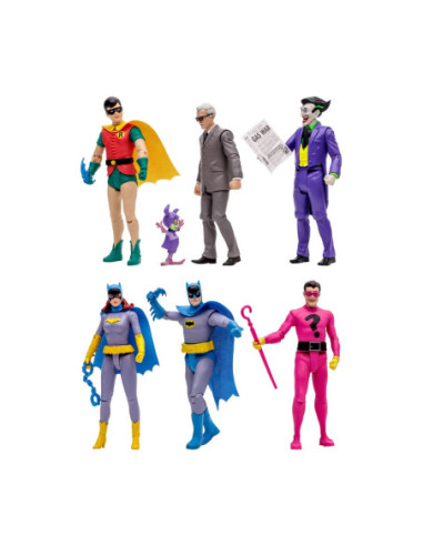 Surtido 6 figuras mcfarlane dc retro