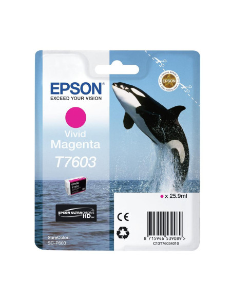 Cartucho tinta epson surecolor sc - p600 magenta