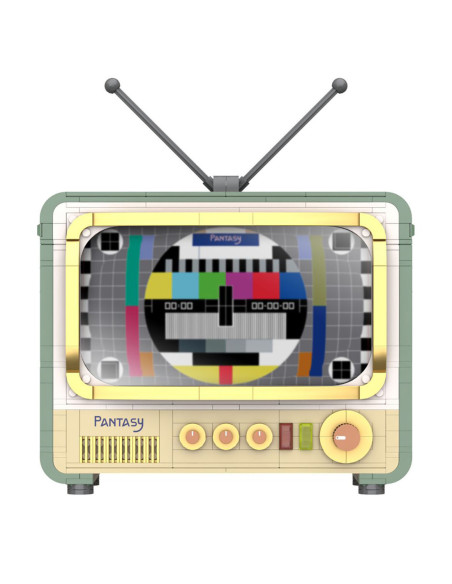Maqueta retro tv set construccion joyside