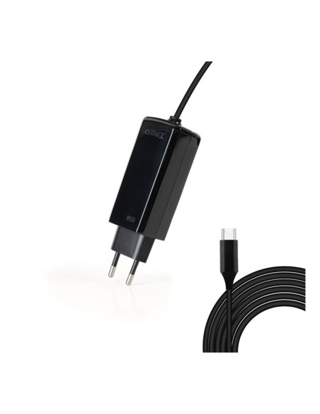 Cargador pared tooq tqlc - usbcgan65pd - c 65w usb