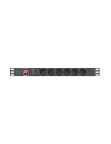 Regleta lanberg 1u 16a rack 19 pulgadas
