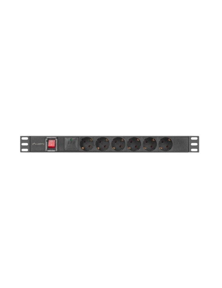 Regleta lanberg 1u 16a rack 19 pulgadas