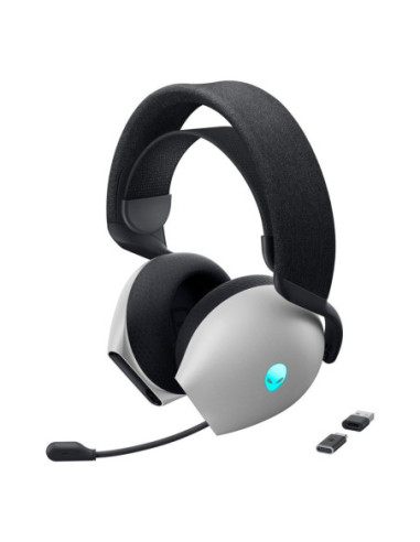 Auriculares gaming dell tri - mode inalambrico blanco