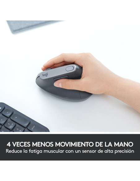 Ratón inalámbrico vertical logitech mx 4000