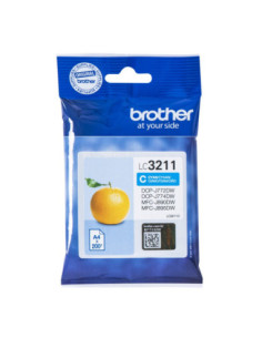 Cartucho tinta brother lc3211c cian 200