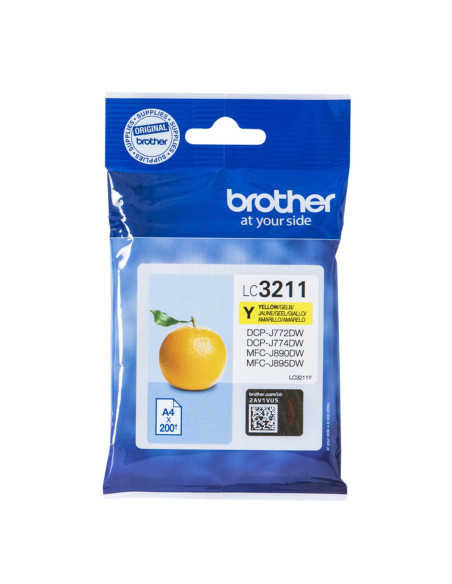Cartucho tinta brother lc3211y amarillo 200