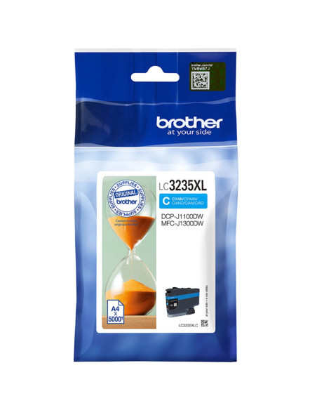 Cartucho tinta brother lc3235xlc cian 5000