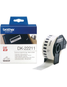 Etiquetas cinta continua brother blanca dk22211